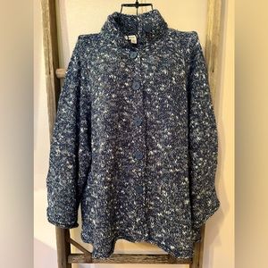 NWT Coldwater Creek• Marled swing cardigan XL